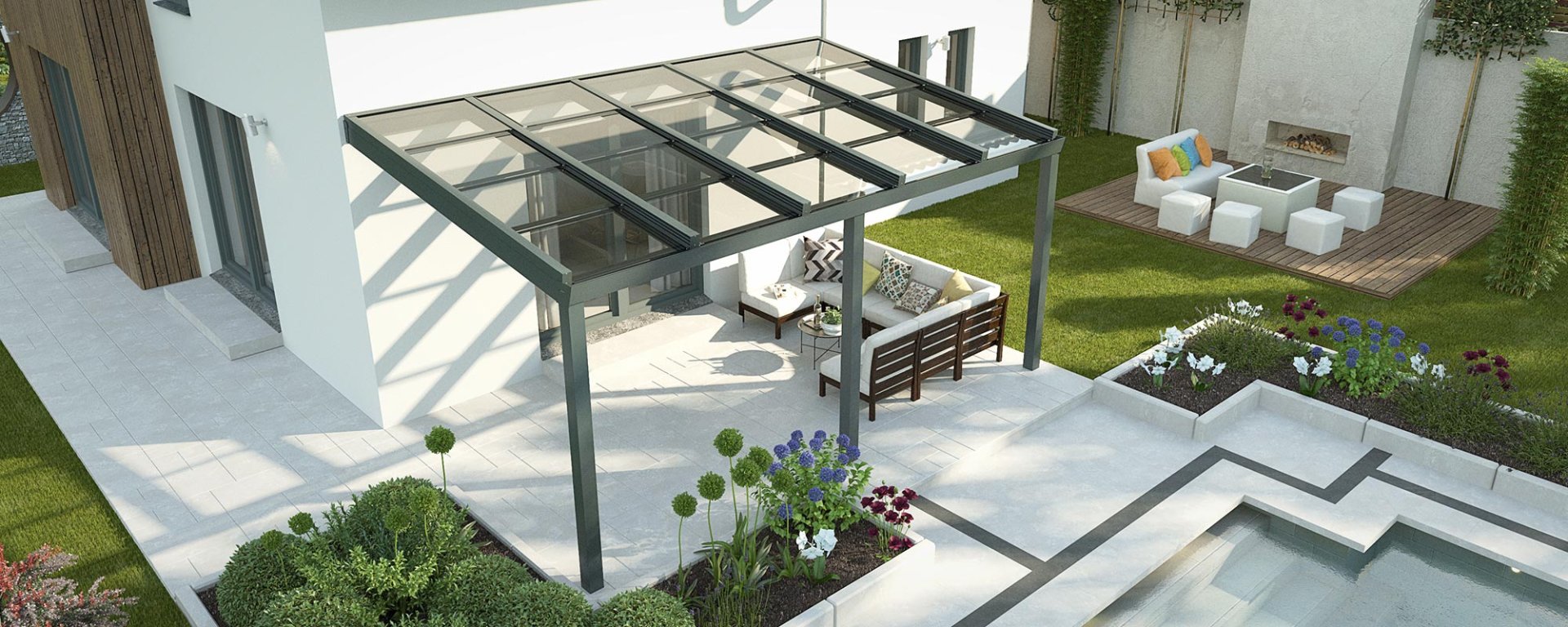 terrasoverkapping modern
