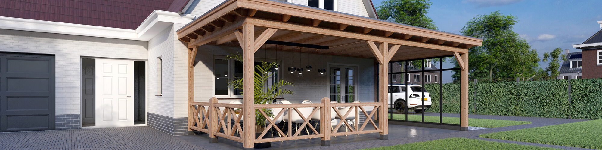 Houten veranda op maat